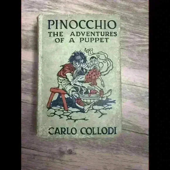 Pinocchio The Adventures of a Puppet; Early Printing; Carlo Collodi; Geppetto; - Picture 1 of 9